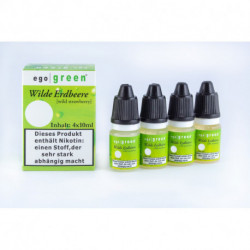 Vorteilspack 4x10ml Früchte: Wilde Erdbeere e-Liquid