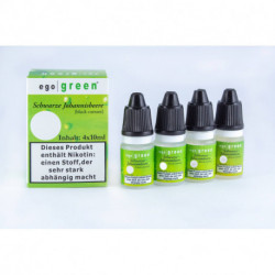 Vorteilspack 4x10ml Früchte: schwarze Johannisbeere e-Liquid