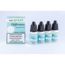 Vorteilspack 4x10ml Pfefferminz e-Liquid